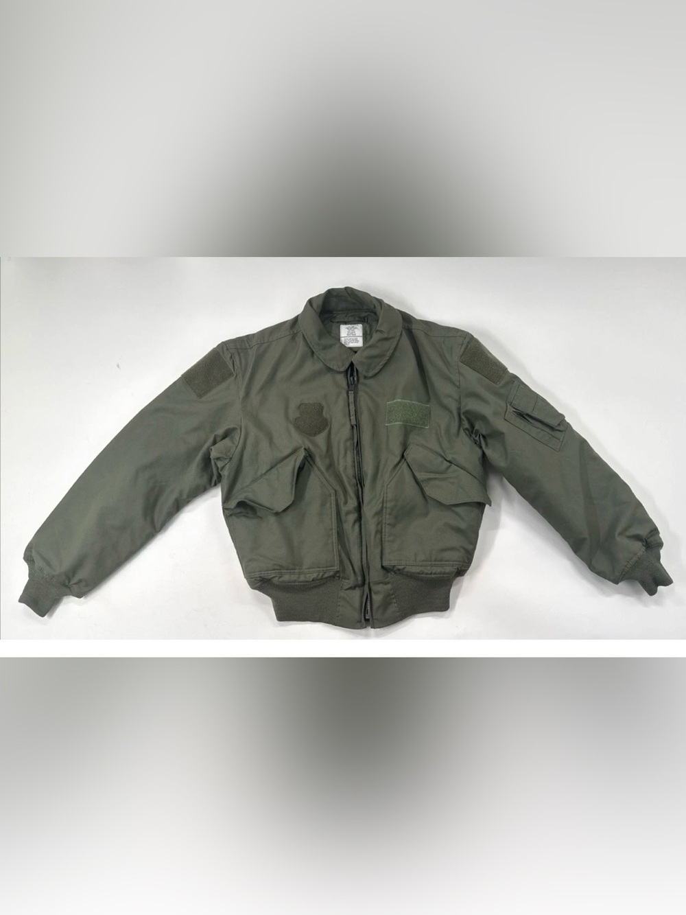 Military Flyers Jacket Mens Large Army Green 45/P Cold Weather Bomber Aramid